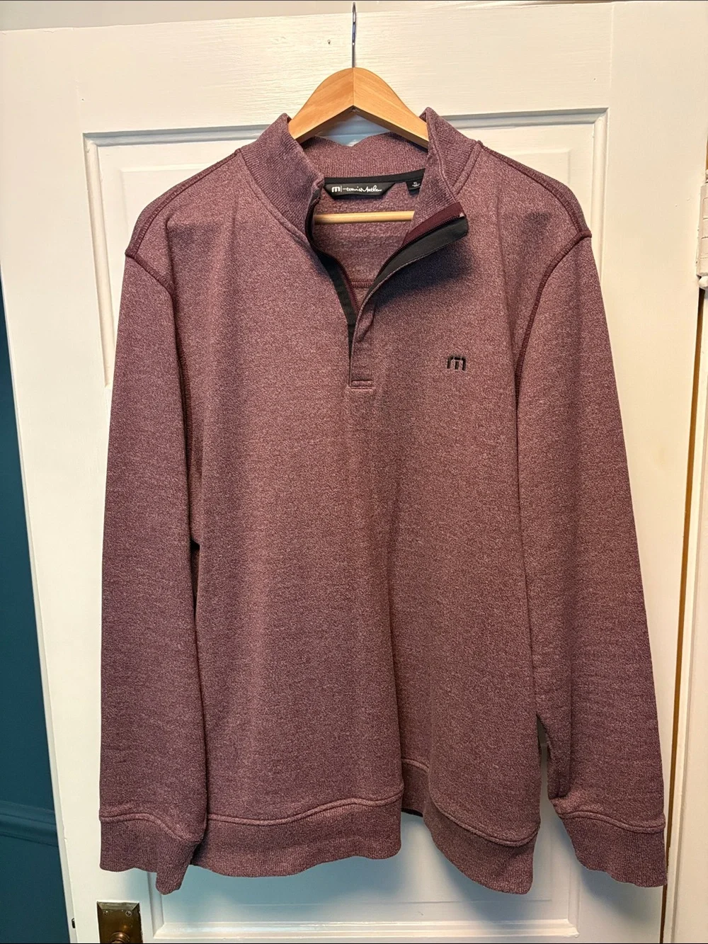 Men's Travis Matthew Purple Quarter-Zip Pullover XL